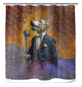 Dog's Tail-Wagging Bliss Shower Curtain